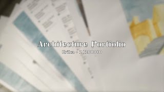 1ST YEAR ARCHITECTURE STUDENT PORTFOLIO