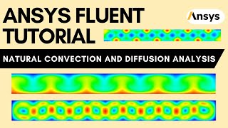 ANSYS Fluent Tutorial: Natural Convection and Diffusion Analysis in a 2D Rectangular Channel