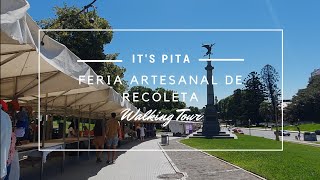 Walking Tour Buenos Aires, Argentina 🇦🇷 : Feria artesanal de Recoleta