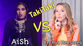 Taki Taki - Female Version || Competition - AiSh VS Emma Heesters || Full Song 2021 ||