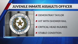 Juvenile inmate severely injures Smith County officer with shower rail