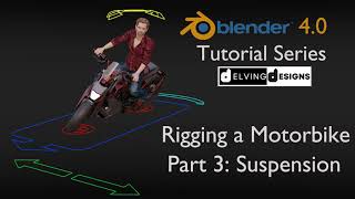 Blender 4.0 Tutorial Series: Rigging a Motorbike - Part 3/10: Creating the Suspensions