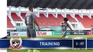 SuphanFC TV | Team Training | บรรยากาศการซ้อมของทีมสุพรรณบุรี เอฟซี ก่อนเปิดบ้านรับ บุรีรัมย์ | HD