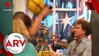 Mujer que rompió arte de Britto revela por qué lo hizo | Al Rojo Vivo