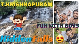 😍Explore Hidden Falls 🥰||T. krishnapuram|| Fun With Boys @Vishkeeislive #travel #explore