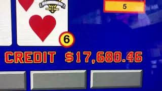 $20K Jackpot. Dealt 2 aces. Got four!!!! Video Poker. Triple Double Bonus. Super Triple Play. 🤑