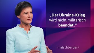 Gerhard Schröder als Vermittler nach Moskau? Sahra Wagenknecht & Katrin Göring-Eckardt |maischberger