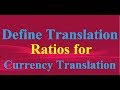 Define Translation Ratios for Currency Translation in SAP