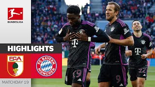 Davies & Kane Score in close Win | Augsburg - Bayern München 2-3 | Highlights MD 19 Bundesliga 23/24