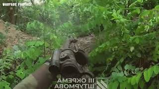 Ukrainian Fighters Helmet Cam Combat Footage of Part of Forest Clashes in Toretsk Donetsk Region