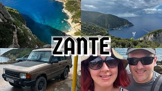 ZANTE GREECE TRAVEL VLOG pt2 | Exploring Zakynthos, 4x4 Island Tour and Kalamaki Beach | #50