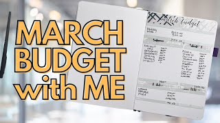 BUDGET WITH ME for MARCH 2023 - MINOR changes in budget. Do you want to see a PAYCHECK TO PAYCHECK??