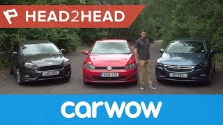 Volkswagen Golf vs Ford Focus vs Vauxhall/Opel Astra 2017 review | Head2Head