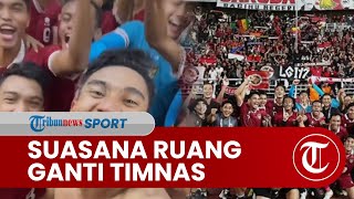 Suasana Ruang Ganti Timnas Indonesia seusai Kalahkan Vietnam di Kualifikasi Piala Asia U-20 2023