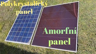 Amorfní solární panel