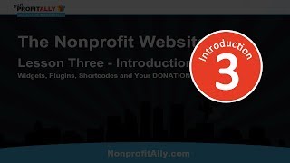 Make a WordPress Website - Lesson Three, Introduction: Widgets, Plugins and Shortcode