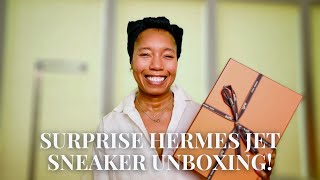 Quick \u0026 Unexpected Hermes Jet Sneaker Unboxing | Luxe Footwear Surprise!