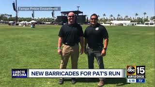 New barricades being installed for Pat's Run to increase safety