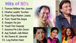 Top 10 Hits of 80's- Old is Gold || Shabbir Kumar, Md Aziz, Lata Mangeshkar, Asha Bhosle
