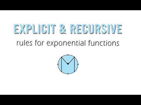 Algebra 2: Explicit/Recursive Rules for Exponential Tables Algebra 2: Explicit/Recursive Rules for Exponential Tables