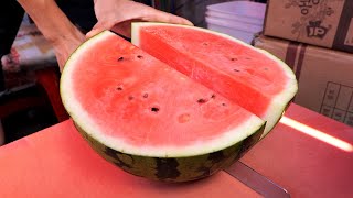 Fruit Cutting Skill (Pineapple, Watermelon, Melon) / 과일 자르기 달인 / Korean Street Food