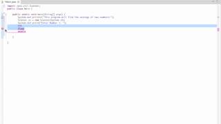 Java Tutorial 2 - User Input