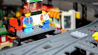 LEGO Train, Police, Bandit VS Grandpa :)