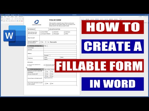 Cómo crear un formulario rellenable en Word Tutoriales de Microsoft Word