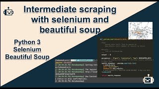 Intermediate scraping with selenium and beautifulsoup