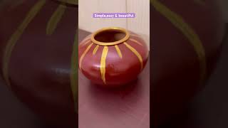 Clay pot colouring /মাটির পট রং করা#videography #clay #claypot #মাটির #বাংলাদেশ #dhaka #handmade