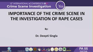 Importance Of The Crime Scene In The Investigation Of Rape Cases | Paper 5