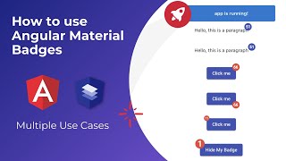 How to use Angular Material Badge? Multiple Use Cases covered