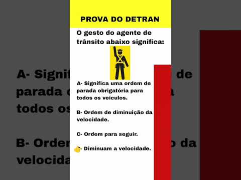 Prova Do Detran, Prova Do Detran 2024, Prova Detran, Como Passar Na ...