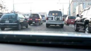 Mongolian road traffic, canon 600d test