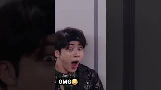 Jungkook protect me from them. Jin's face. taehyung's eyes  😂😂😂