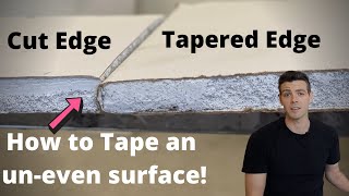 How to Tape Un-even Drywall Joints!