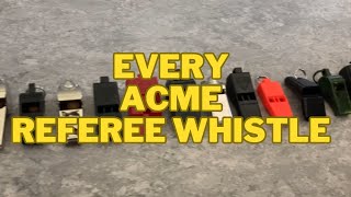 Acme Whistle test - Every model - Referee & Sports - Sound & dB comparison