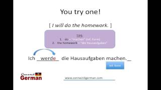 How to express the Future Tense in German, part 1:  \