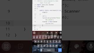 Write a java program to take input from user | java tutorial|java #code #programming #java