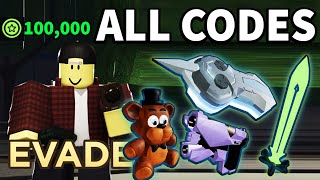 *NEW* WORKING ALL CODES FOR EVADE IN 2025 JANUARY! ROBLOX EVADE CODES