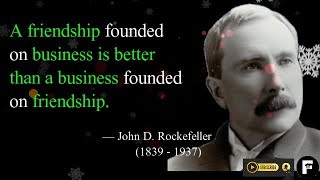 John D. Rockefeller's TOP Quotes for Young People Who Want to Be Successful & rich
