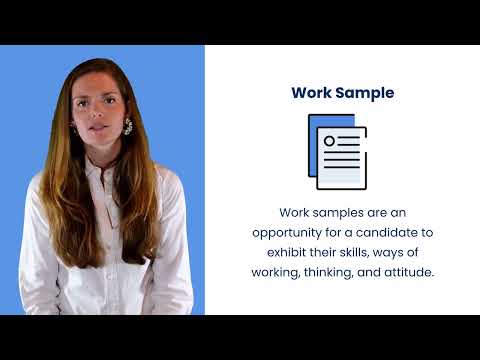 What are work sample tests?