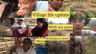 Village life update with my mom || how I spent time with my mummy #viralvideos