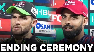 Ending Ceremony | Lahore Qalandars vs Islamabad United | Match 1 | HBL PSL 9 | M2A1A
