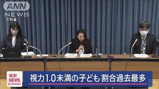 視力1.0未満の子どもが過去最高に　高校生は7割超…視力低下止まらず　文科省(2025年2月12日)