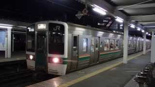 山形線719系5000番台 山形駅発車 JR-East Yamagata Line 719 series EMU