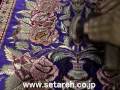 シャーリング実演　ペルシャシルク絨毯 how to repair silk rugs.