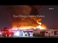 2ND ALARM FIRE DESTROYS BUSINESS *INCREDIBLE FLAMES*, EL CAJON