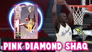 NBA 2K18 PINK DIAMOND 99 OVERALL SHAQ GAMEPLAY! | THE RAREST CARD IN NBA 2K18 MyTEAM