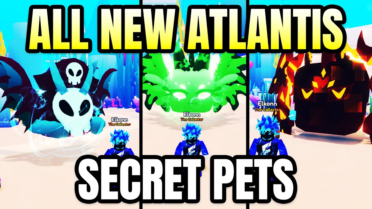 All New Atlantis Rotation Secret Pets In Pet Catchers Roblox Youtube